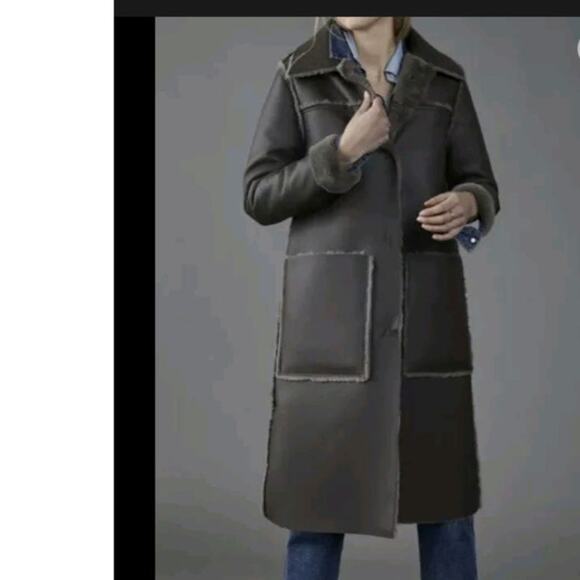 Maeve by Anthropologie Jackets & Blazers - Anthropologie Kerry Reversible Faux Fur Duster Coat Jacket  Size XS